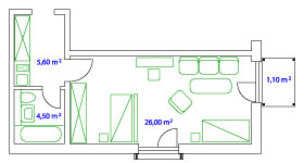 PLAN TWIN - 27 qm